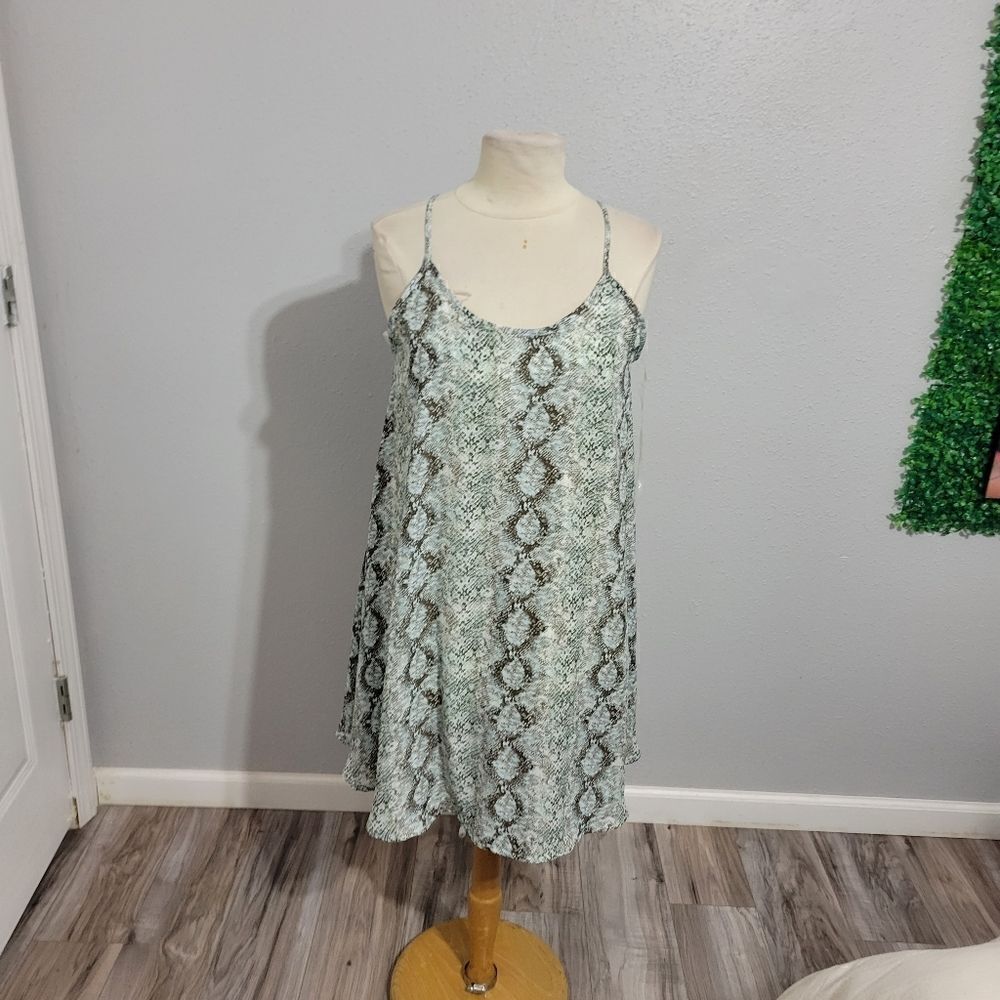 Andree by unit snake Print Mini dress Sz Small